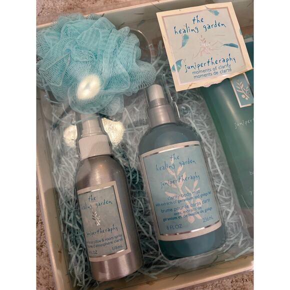 The Healing Garden Juniper Therapy Gift Set Total Focus Starter Kit Vtg Rare Htf - Picture 3 of 5